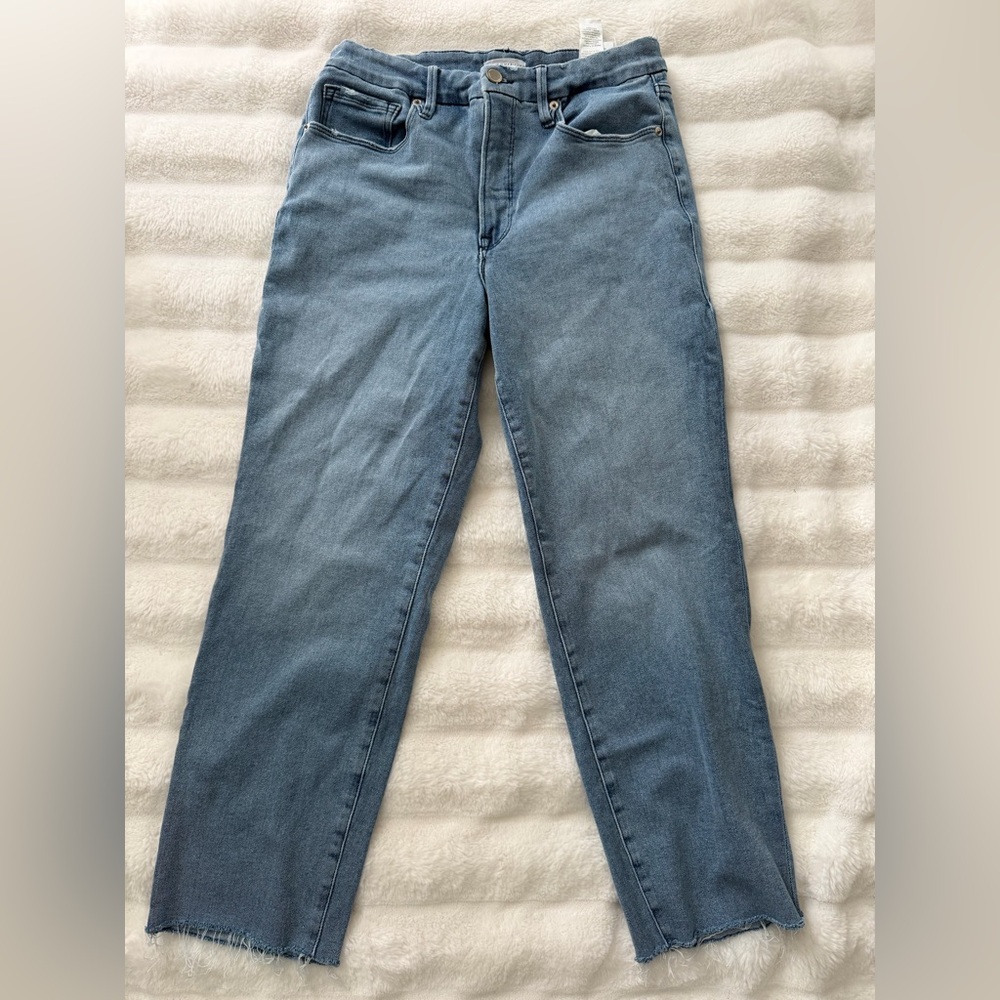 Good American | GOOD STRAIGHT JEANS | BLUE449 | High-Rise | Women's Size 12